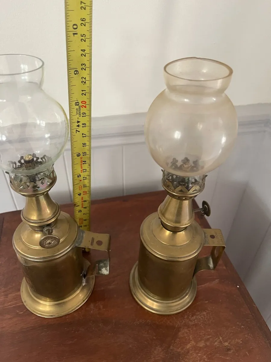 Antique French Pigeon Lamps - Image 2