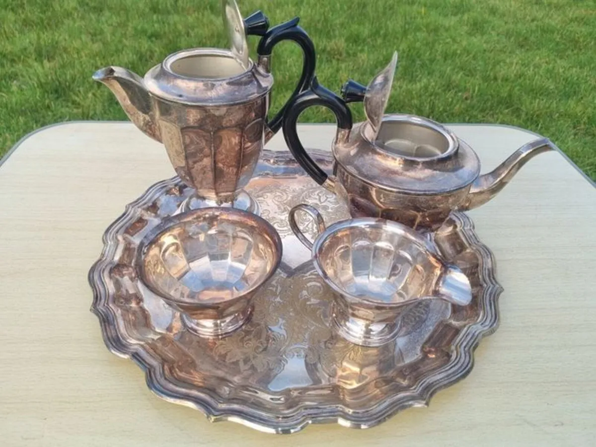 Viners of Sheffield Alpha Plate tea set - Image 4