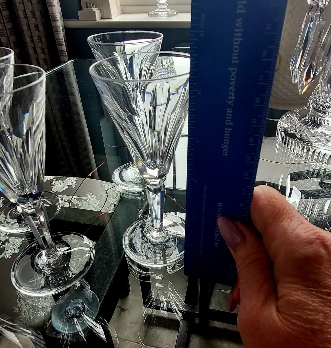 Waterford crystal sherry glasses - Image 3