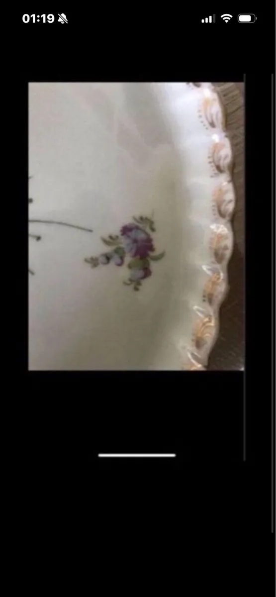 Antique Hand Painted Meissen Dish - Image 3