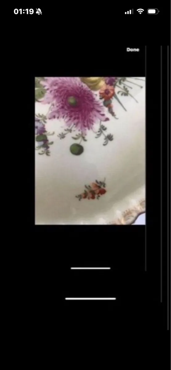 Antique Hand Painted Meissen Dish - Image 4