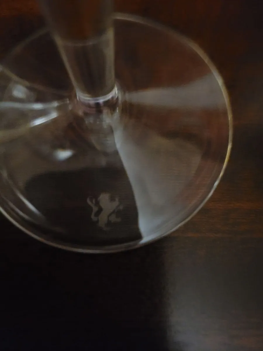 Crystal Wine Goblets x 5 - Image 3