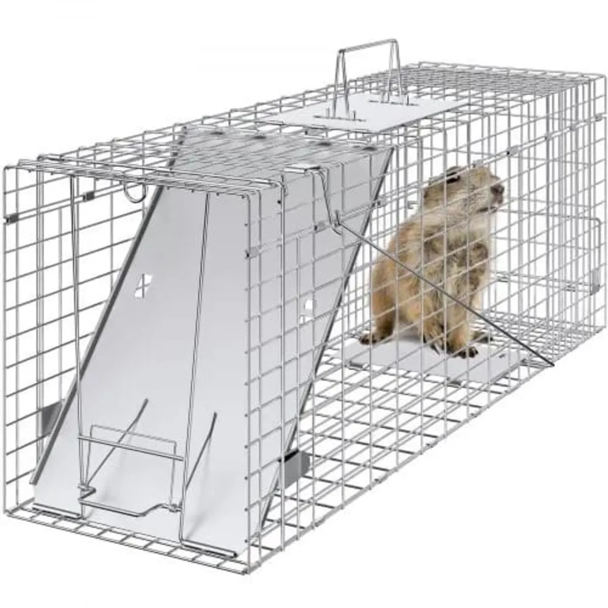 Live Animal Cage Trap, 79 x 25 x 30.5 cm Humane Ca - Image 1
