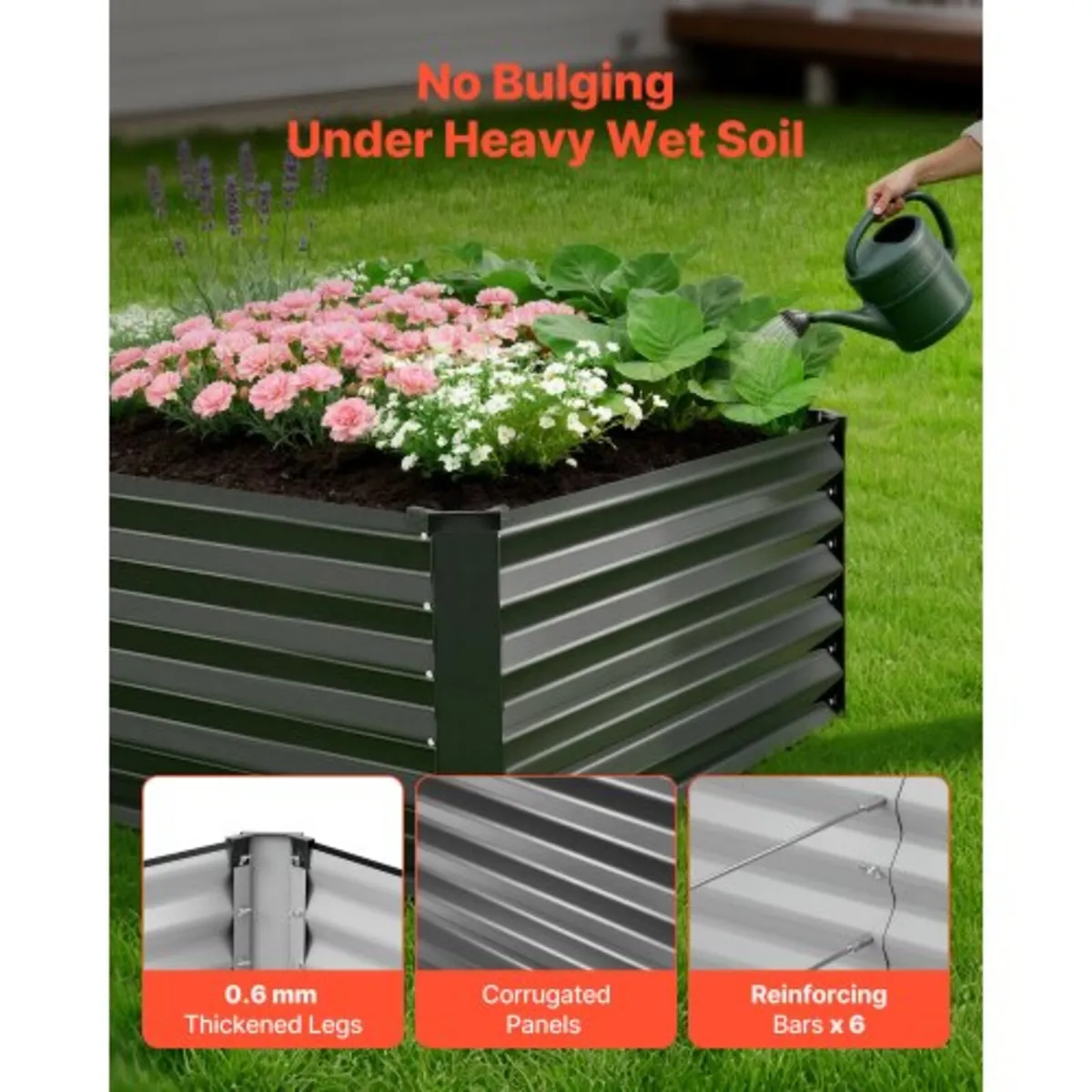 2 Pack Galvanized Raised Garden Beds, 2030 x 1020 - Image 3