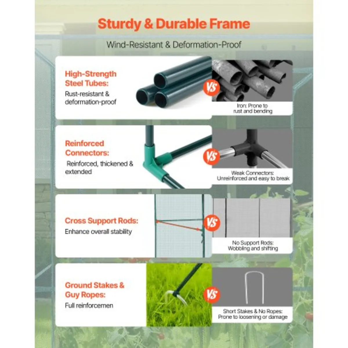 Crop Cage, 2.39 x 1.2 x 1.8 m Plant Protection Ten - Image 4