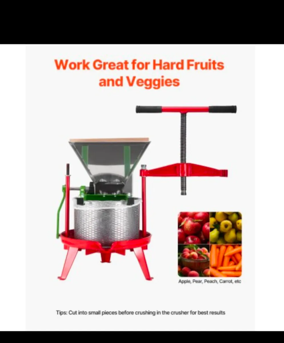 1.8 Gal/7L Fruit and Apple Crusher, Large Manual G - Image 4
