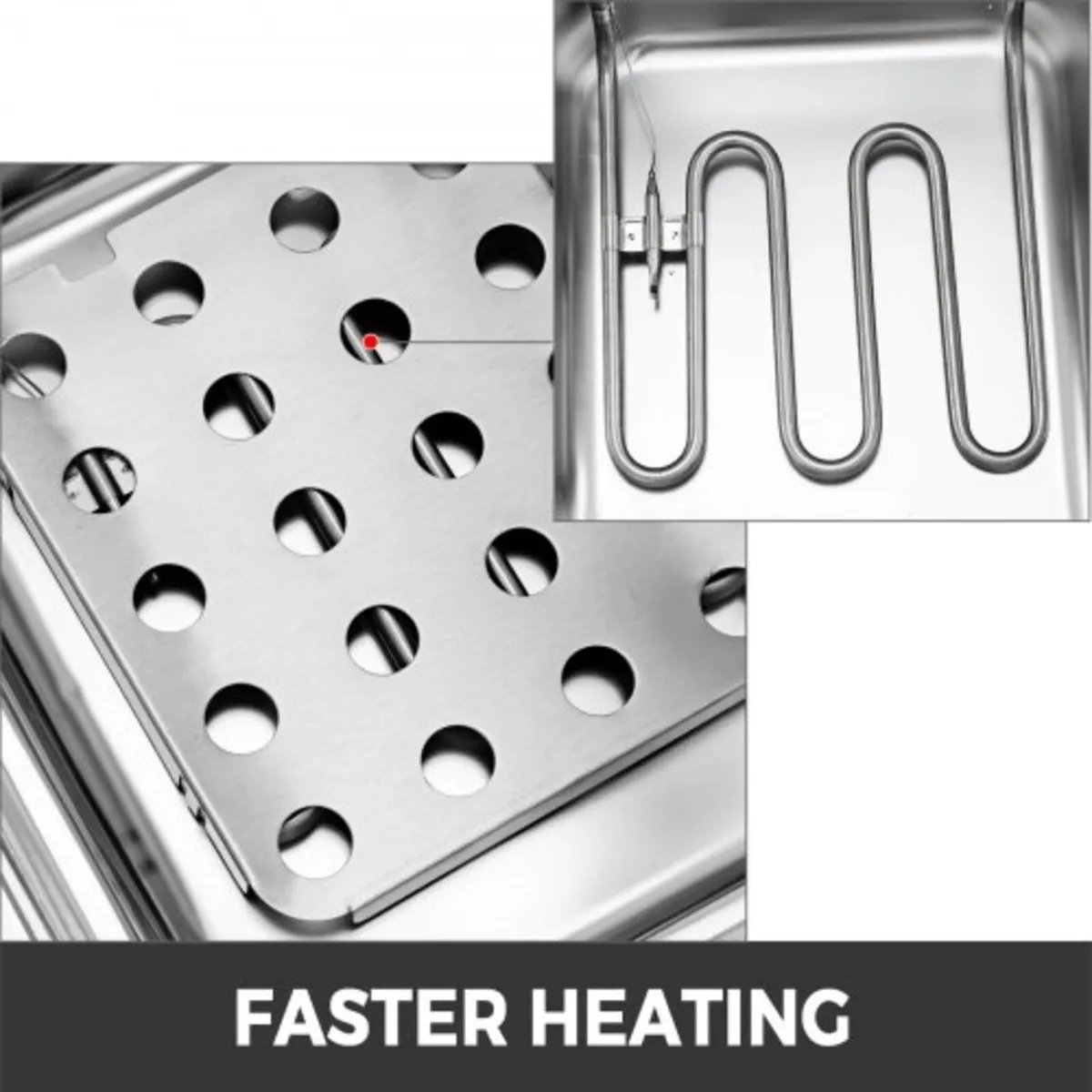 Double Deep Fat Fryer Large 5000W Commercial Deep - Image 2