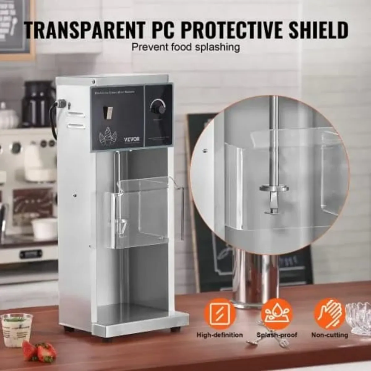 Ice Cream Blender, 400W High-Speed Ice Cream Maker - Image 4