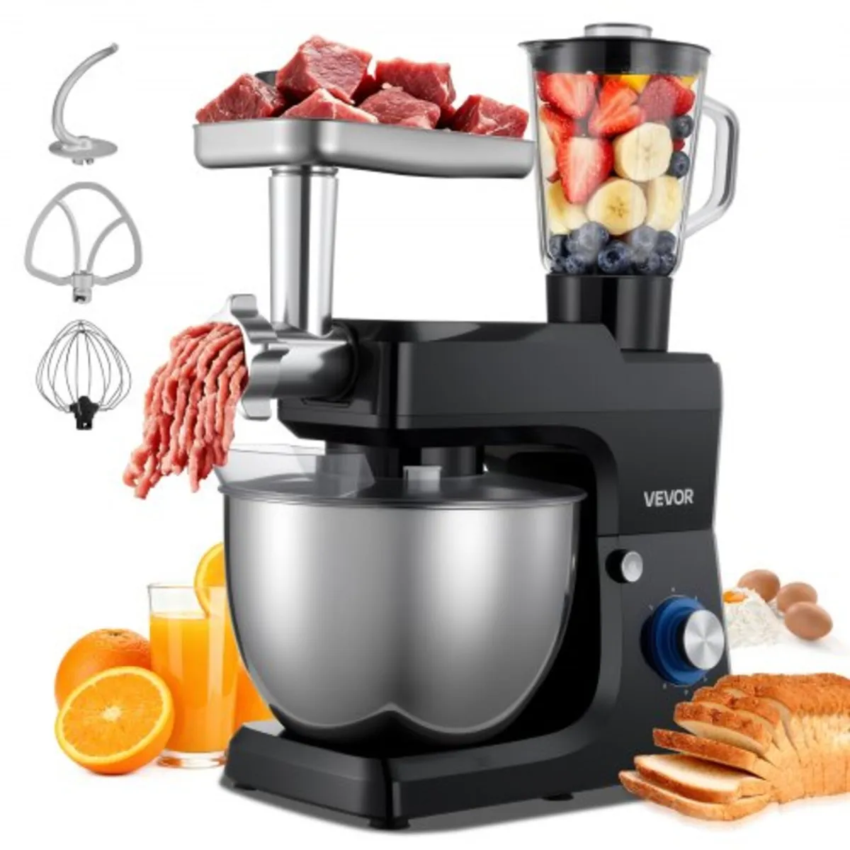 Stand Mixer, 7.8 L Electric Kitchen Mixer, 1500W D - Image 1