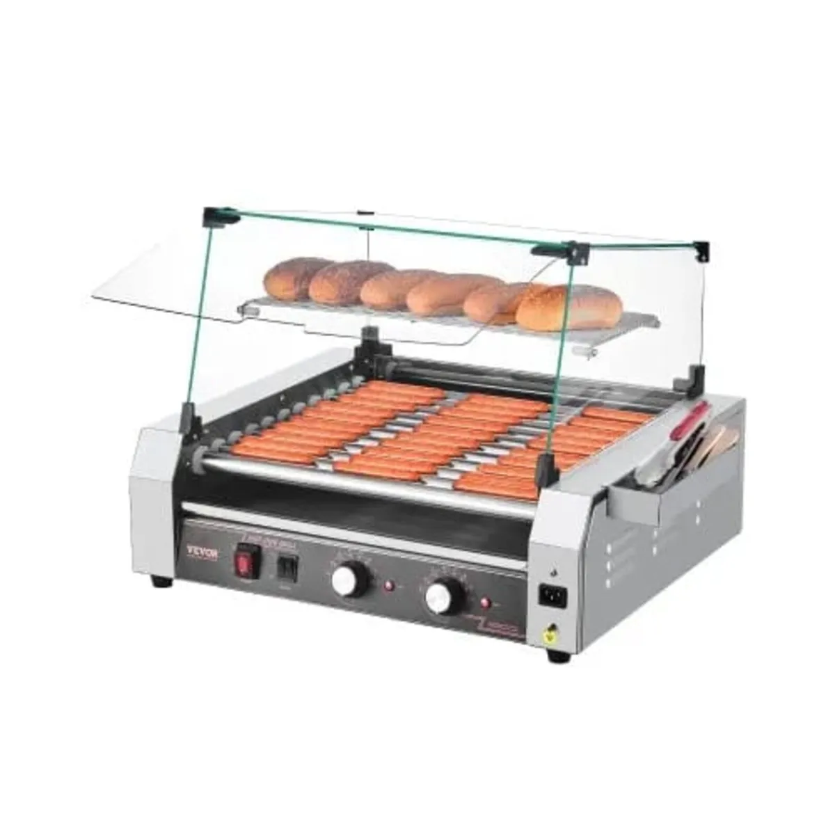 Hot Dog Roller, 30 Hot Dog 11 Rollers, Stainless S - Image 1