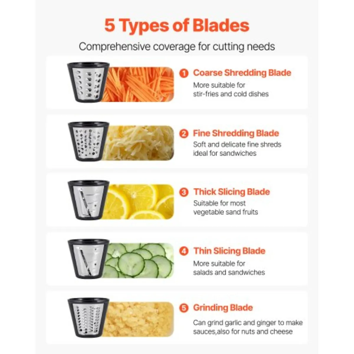 Electric Cheese Grater Salad Maker, 200W Salad Sho - Image 2