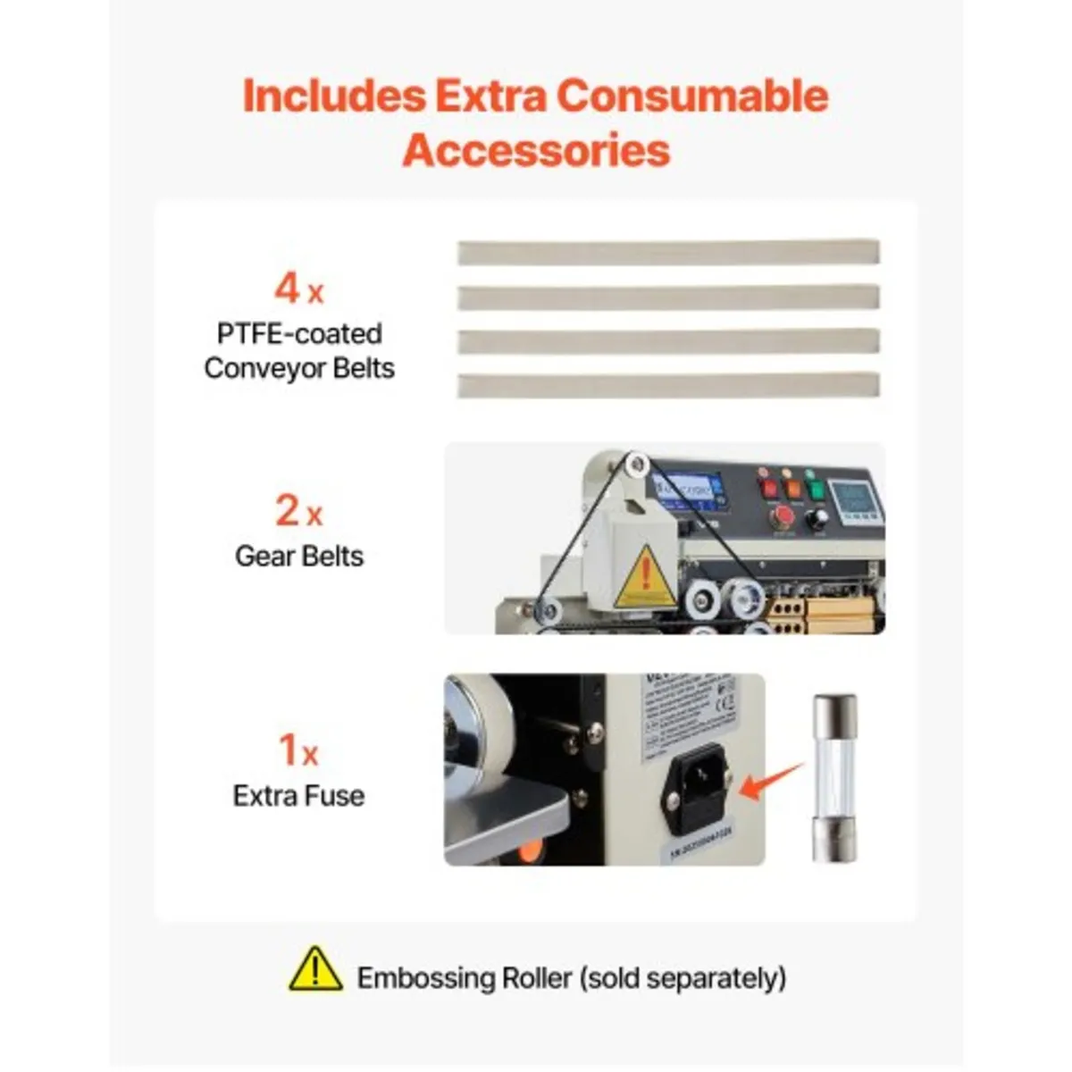 Continuous Bag Band Sealing Machine, 6-12 mm Seal - Image 4