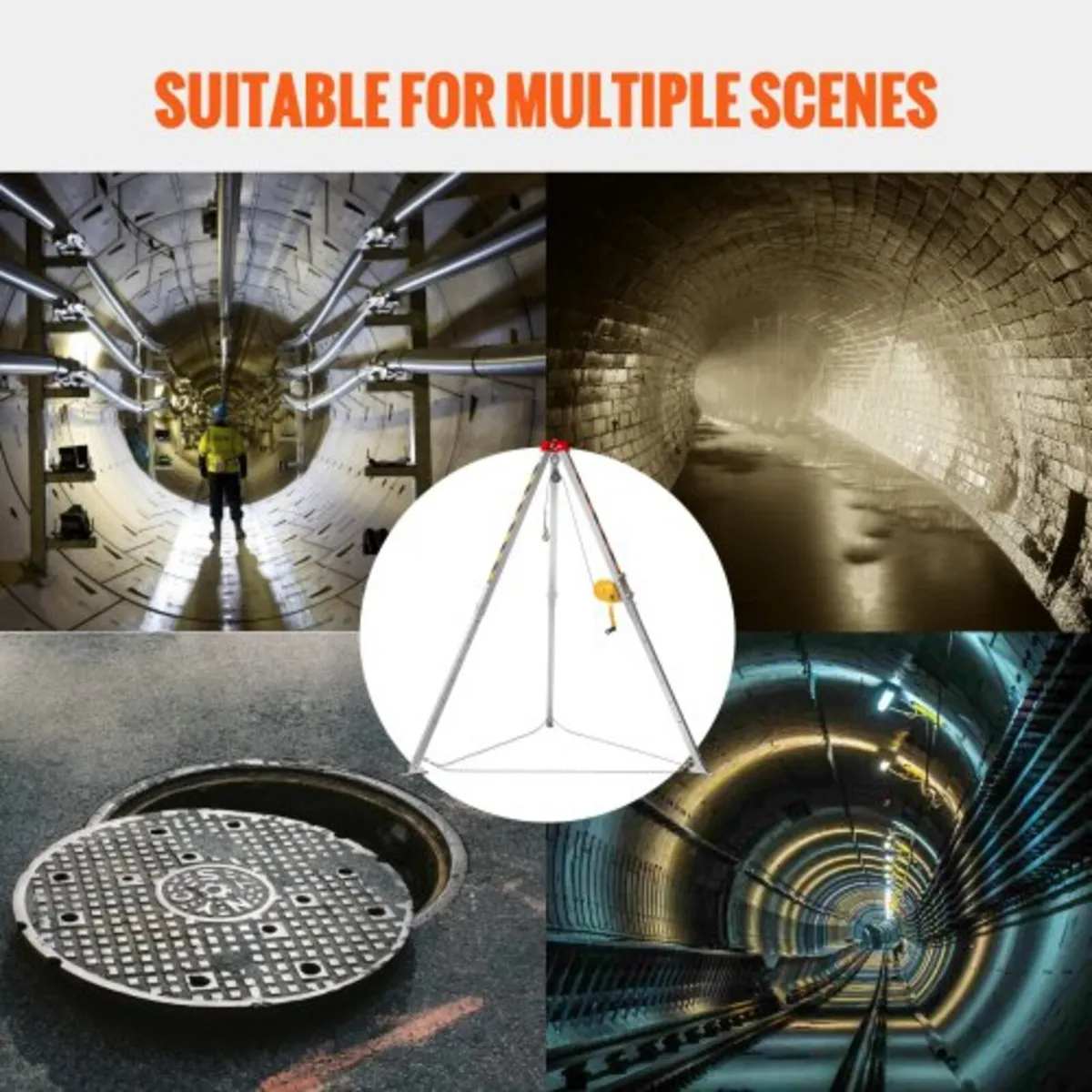 Confined Space Tripod Kit, 544 kg Winch, Confined - Image 3