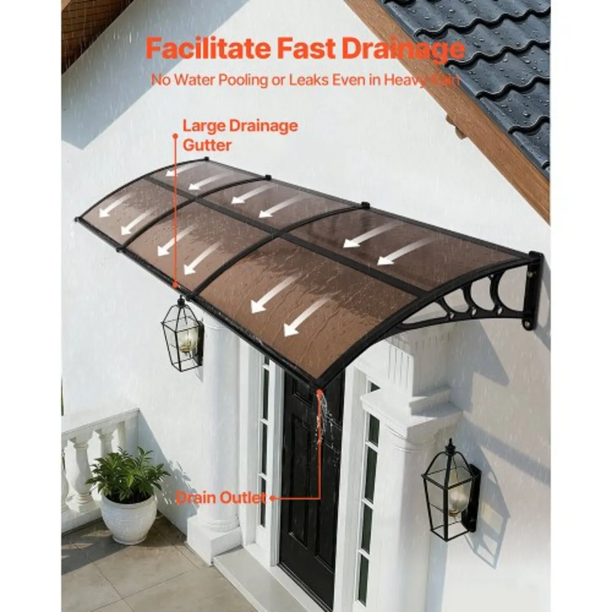 Awnings for Door Entrance, 38 x 117 in, Exterior F - Image 3