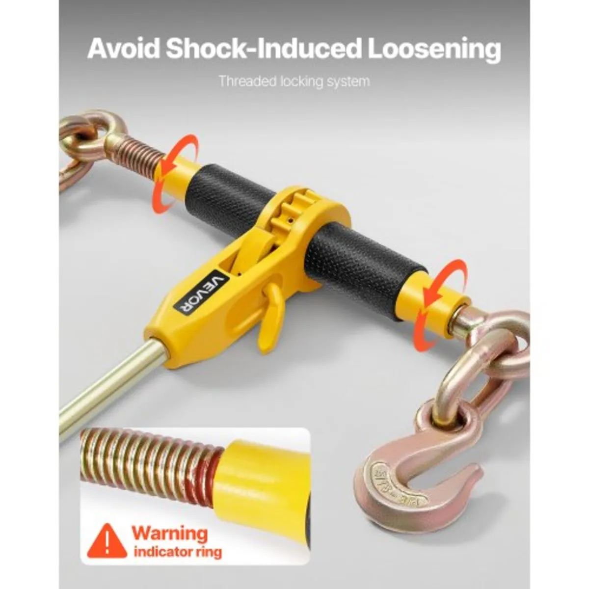 Ratchet Chain Binder, 5/16 in x 12.8 ft G80 Chains - Image 2