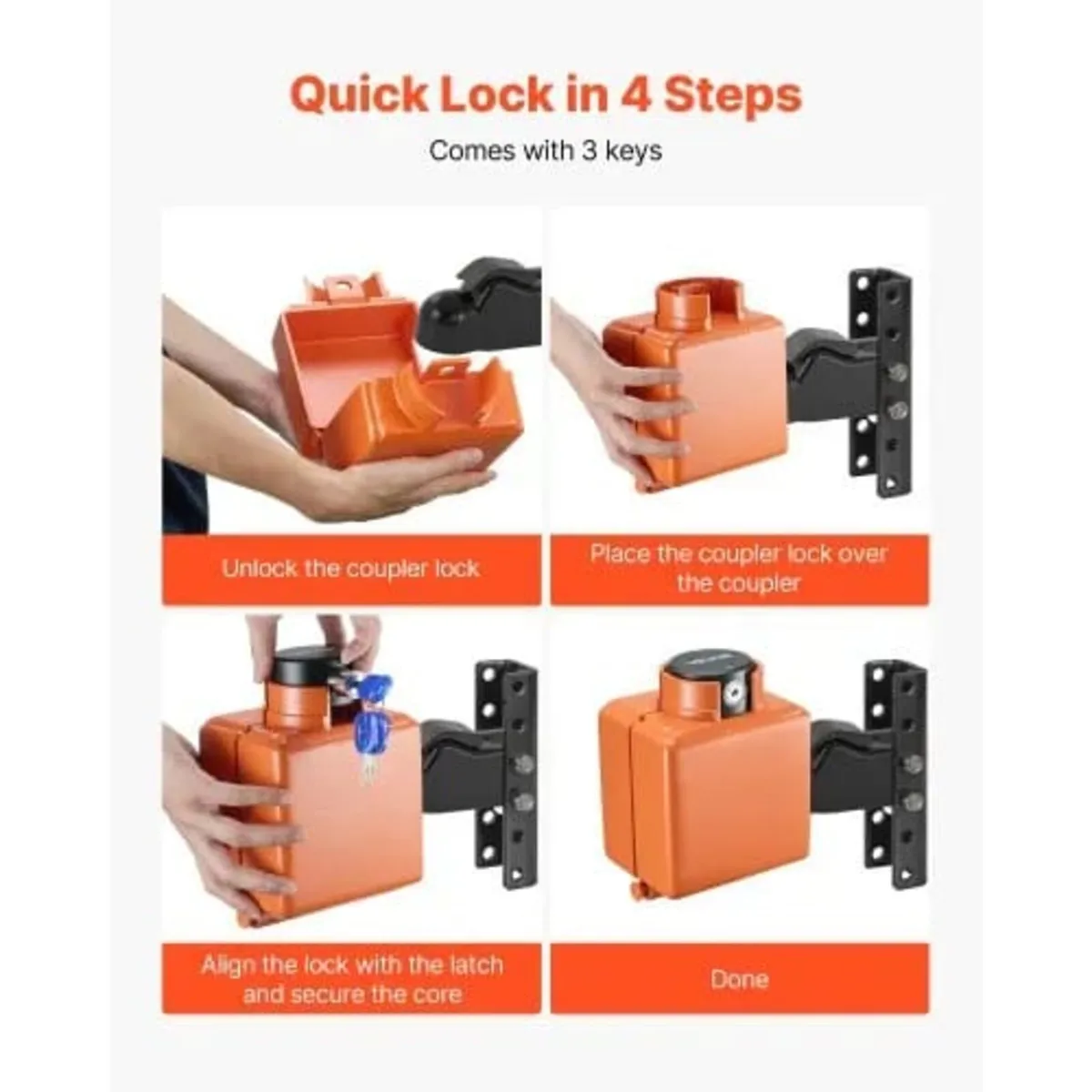 Collar Coupler Lock, Fits 50.6 & 58.6 mm Demco Cas - Image 4