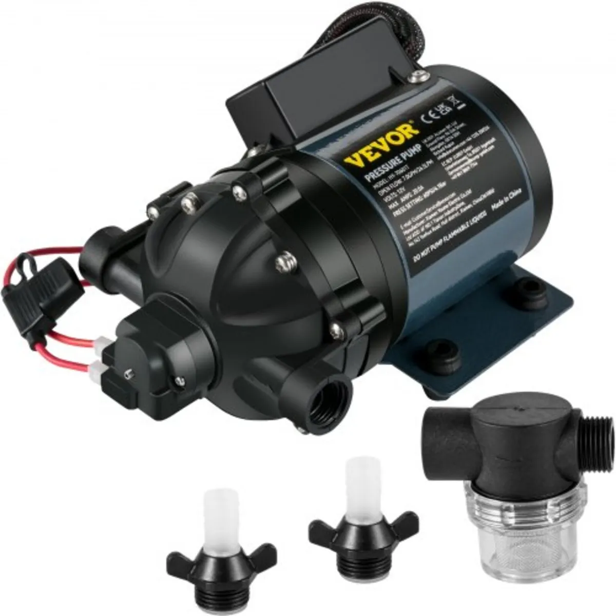Washdown Pump, 12V DC, 26 L/min(7 GPM) 4 bar(60 PS - Image 1