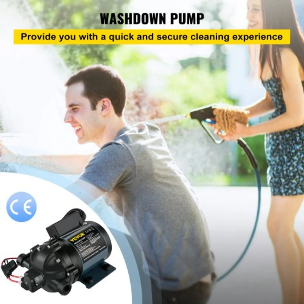 Washdown Pump, 12V DC, 26 L/min(7 GPM) 4 bar(60 PS - Image 3