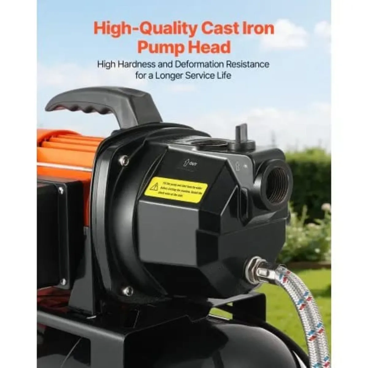 1 HP Shallow Well Pump with Pressure Tank, 230V 37 - Image 4