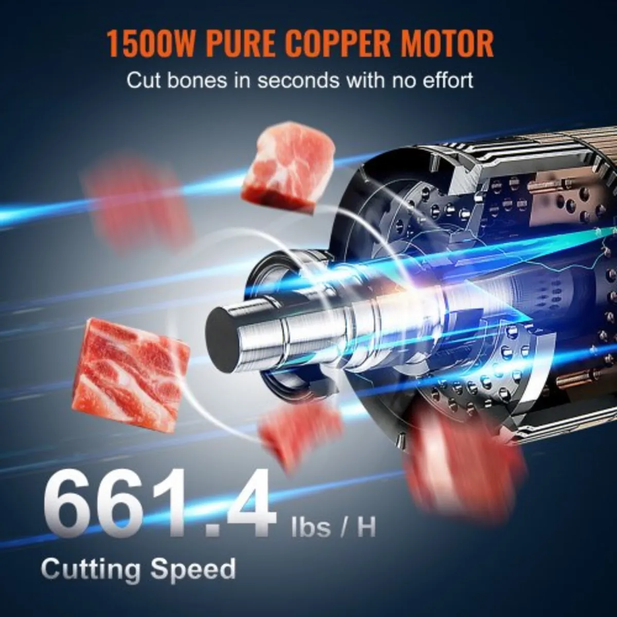 1500W Commercial Electric Meat Bandsaw Stainless S - Image 2