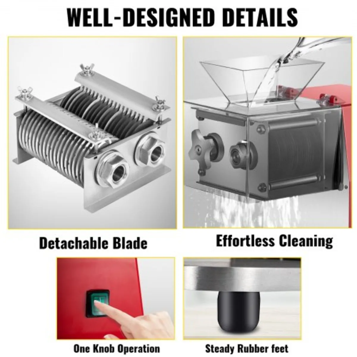 Commercial Meat Cutting Machine, 551 Lbs/H 850W Me - Image 3