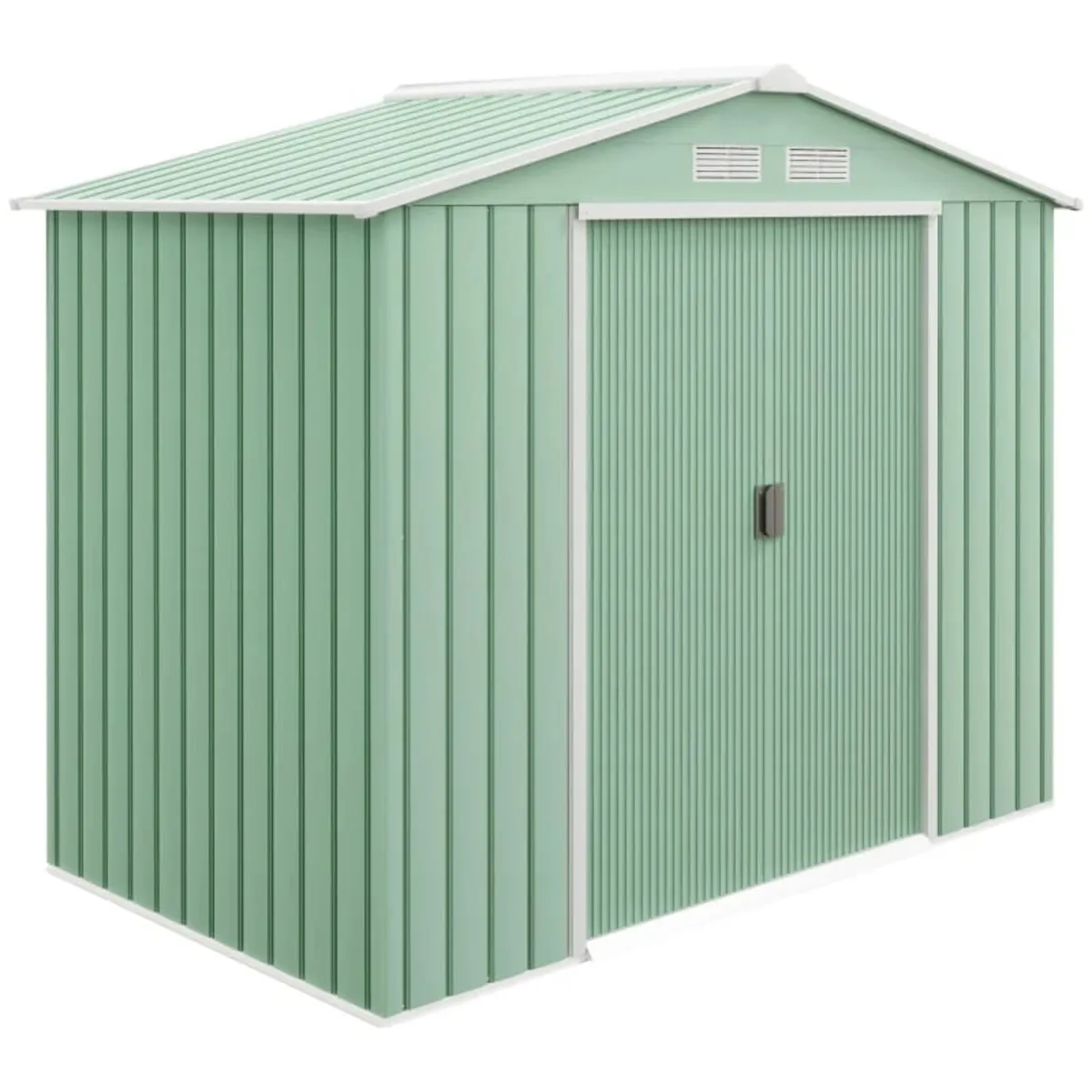 7 x 4ft Metal Garden Shed, Outdoor Storage Tool Ho - Image 1