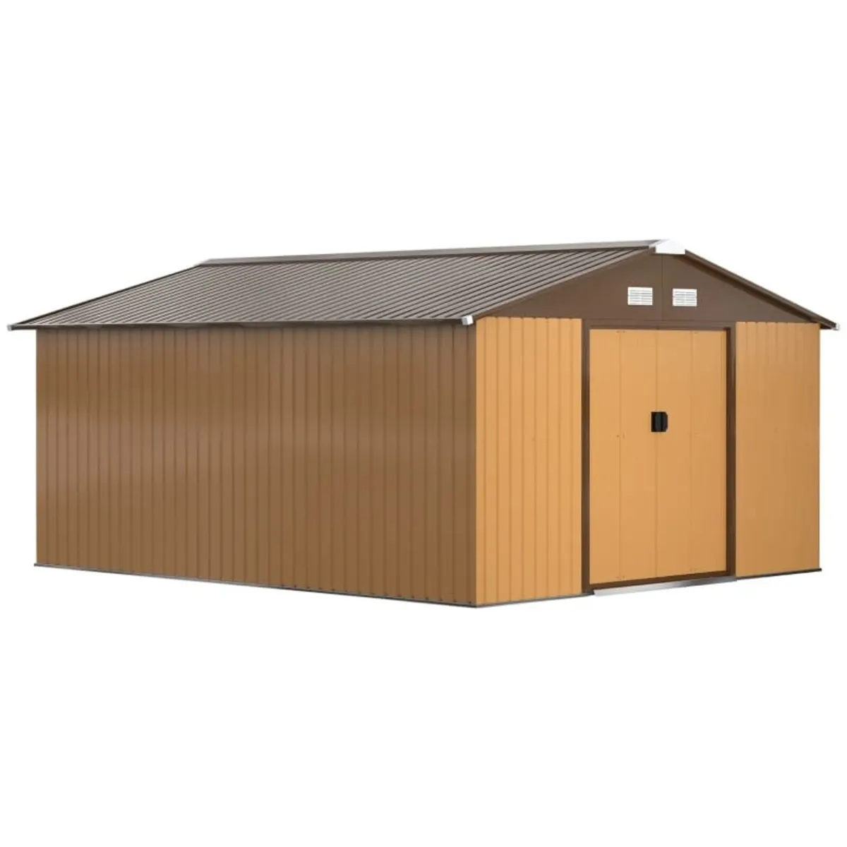 13 x 11ft Large Metal Storage Shed Sliding Doors - Image 1