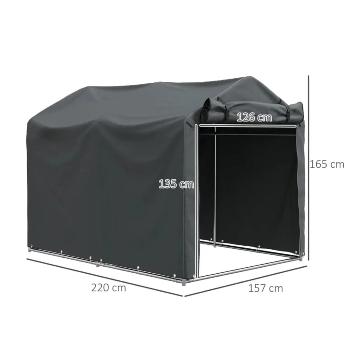 2.2 x 1.6 m Garden Storage Tent, Waterproof Anti-U - Image 2