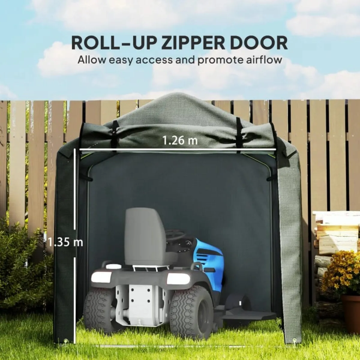 2.2 x 1.6 m Garden Storage Tent, Waterproof Anti-U - Image 4