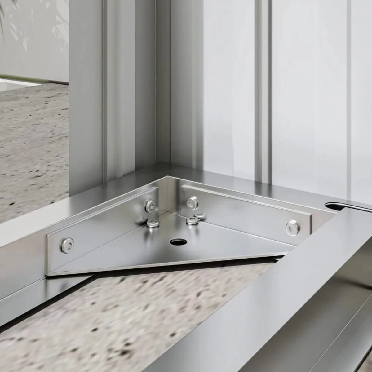 Covered Log Shelter Firewood Rack with Elevated Fl - Image 3