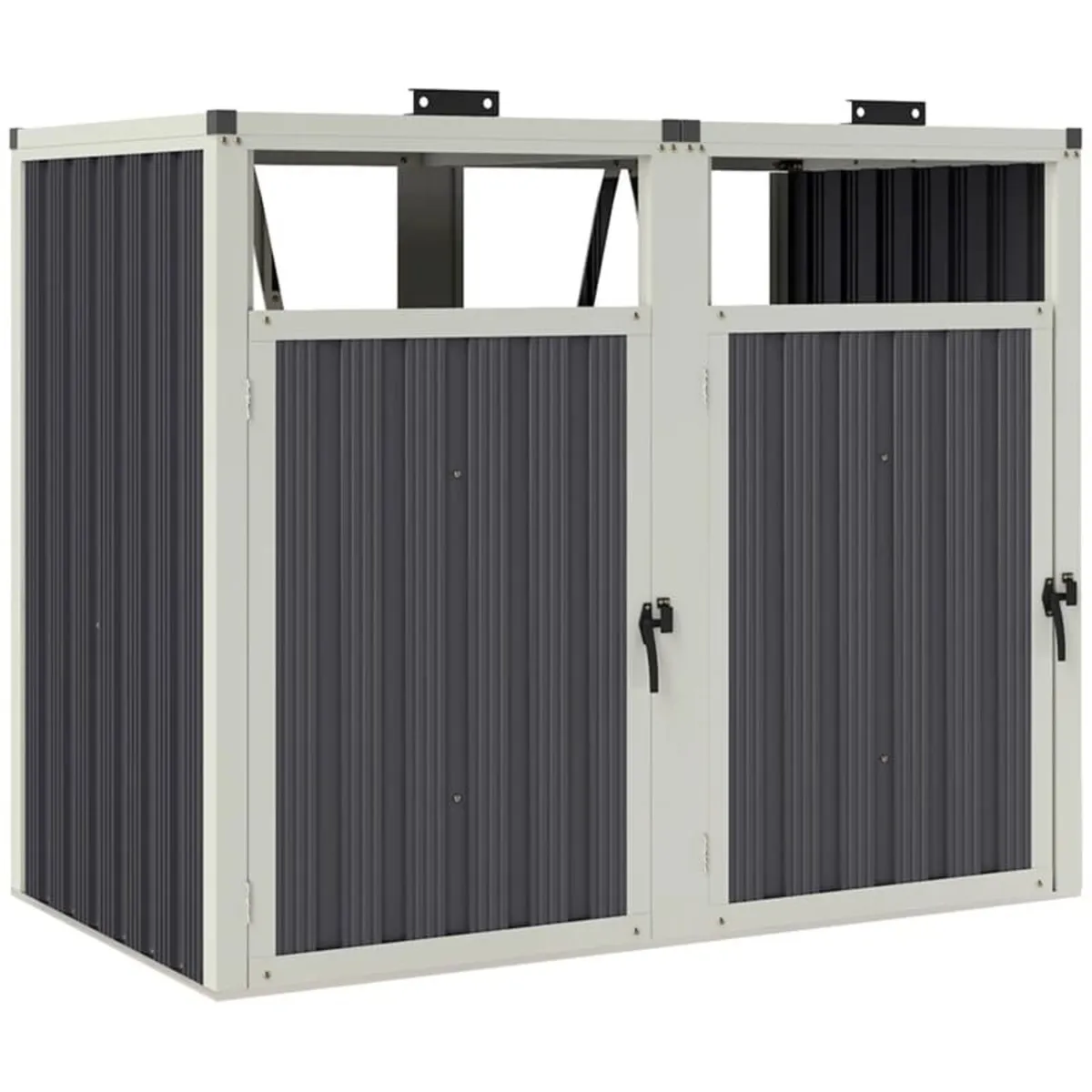 Shelter for 2 x 240 L Bins Outdoor Bin Cover 180° - Image 1