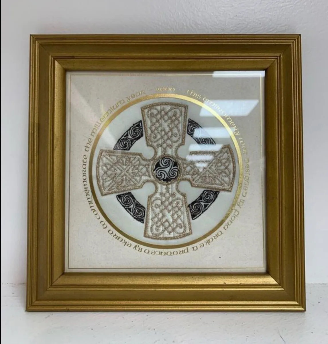 Celtic Cross embroidery year 2000 - Image 2