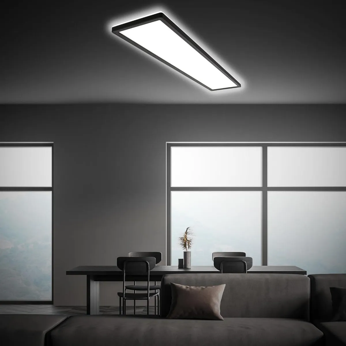 - LED Ceiling Light Ultra Slim Panel Lamp 98x20x3 - Image 3