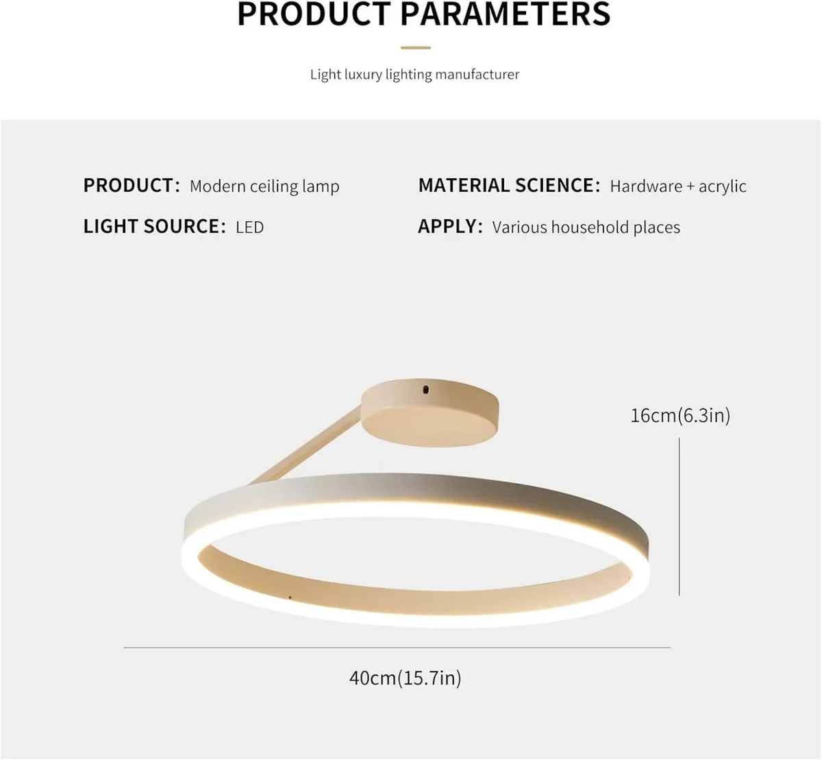 Modern LED Restaurant Ceiling Light Nordic - Image 2