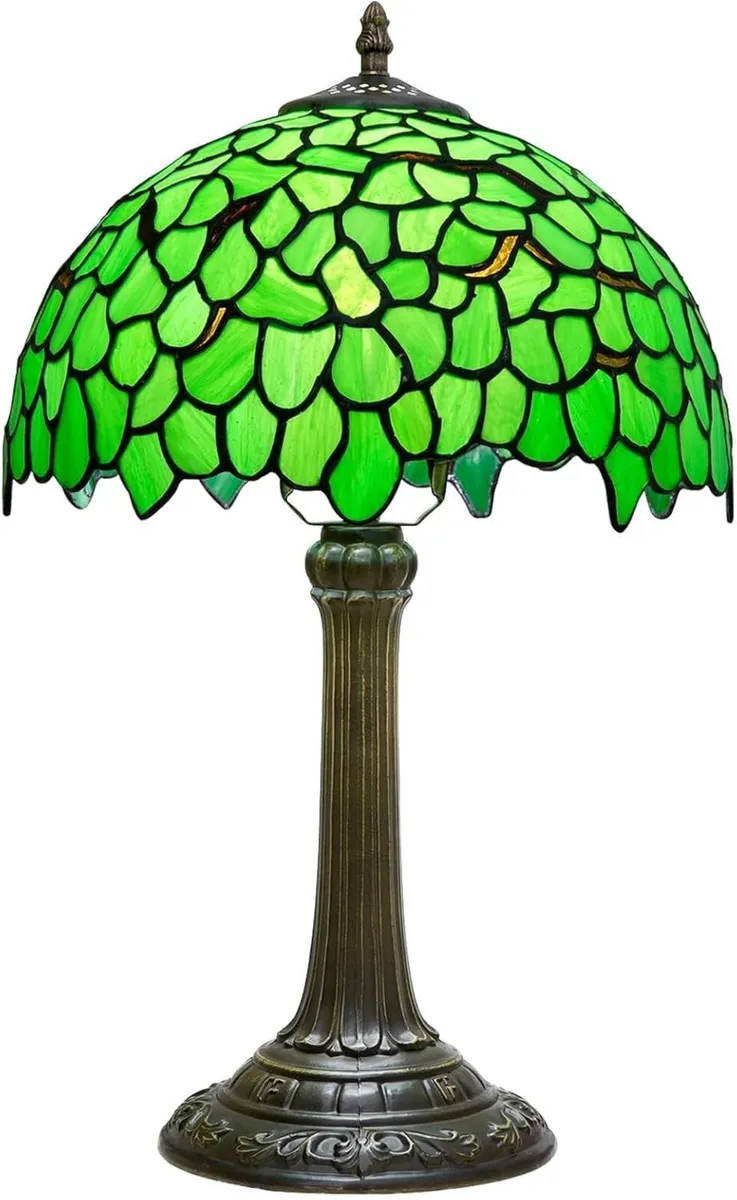Tiffany Lamp Stained Glass Table 12X12X18 Inches - Image 1