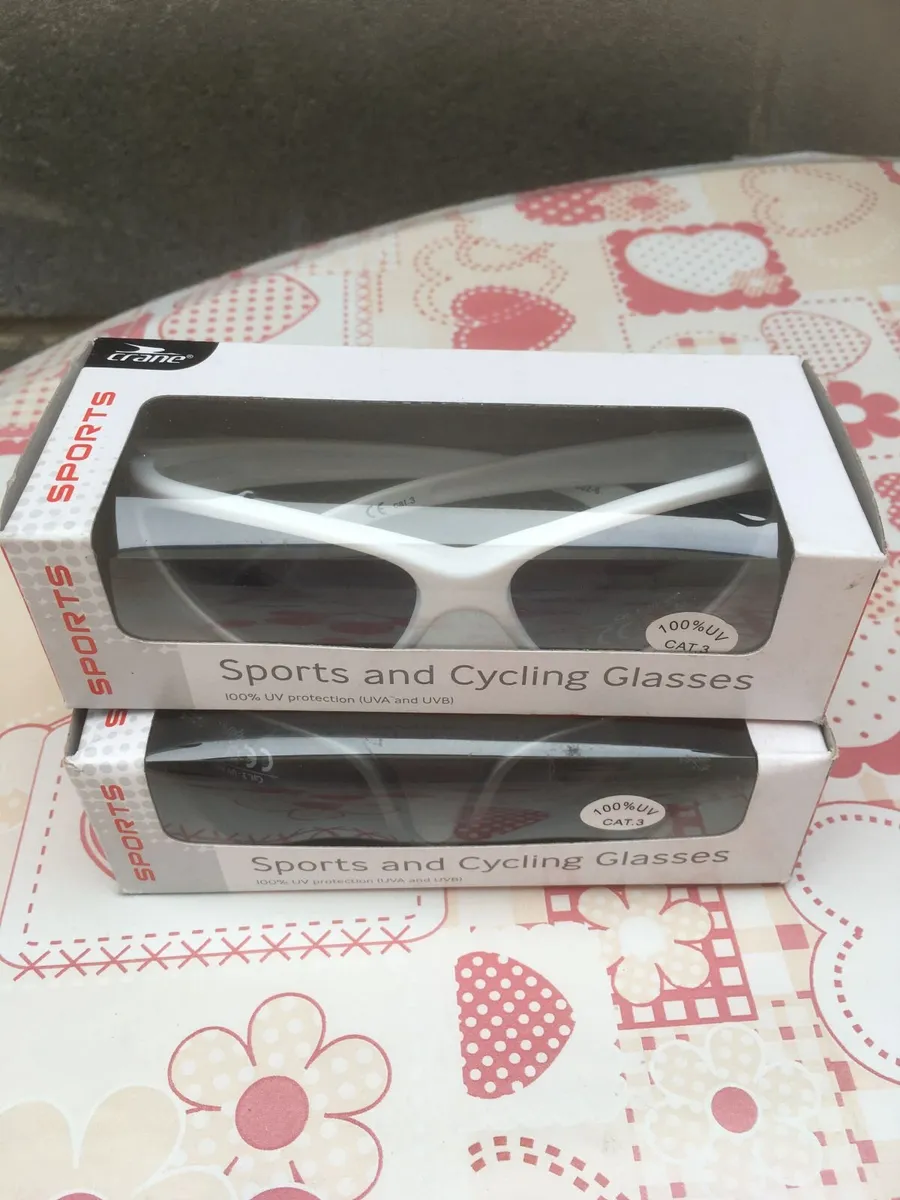 NEW and SEALED Cycling Glasses, White - Image 3
