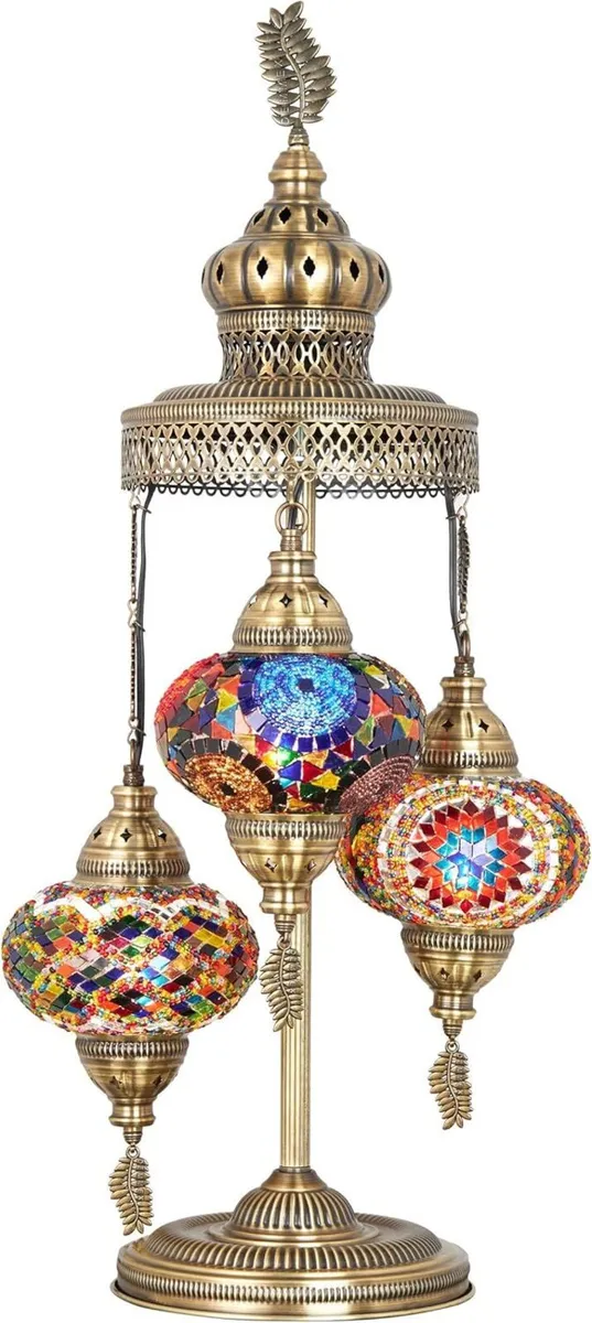-3 Big Globes Magnificent Handmade Turkish - Image 2