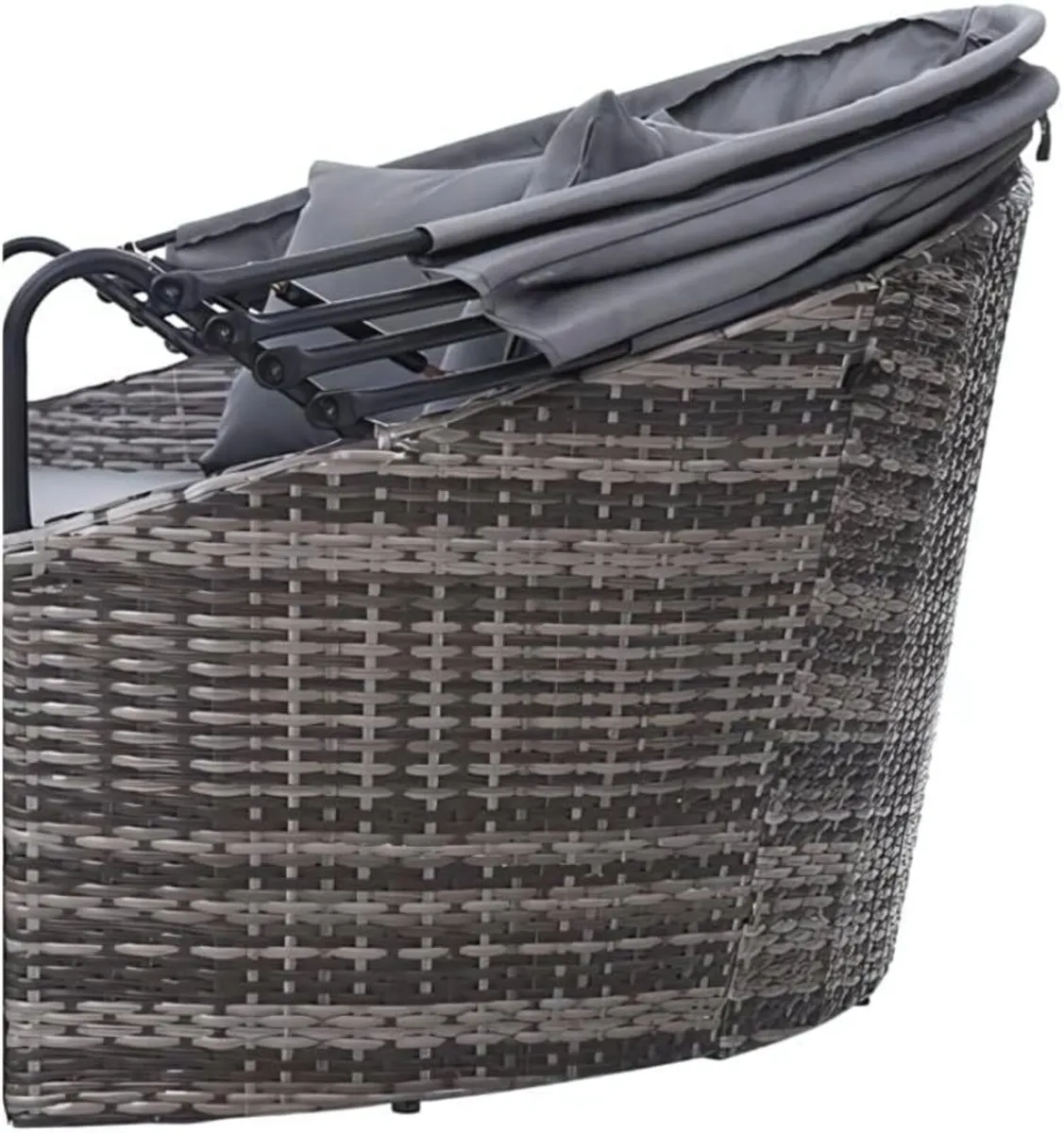 Bali Mixed Grey 3 Piece Modular Round Rattan - Image 4