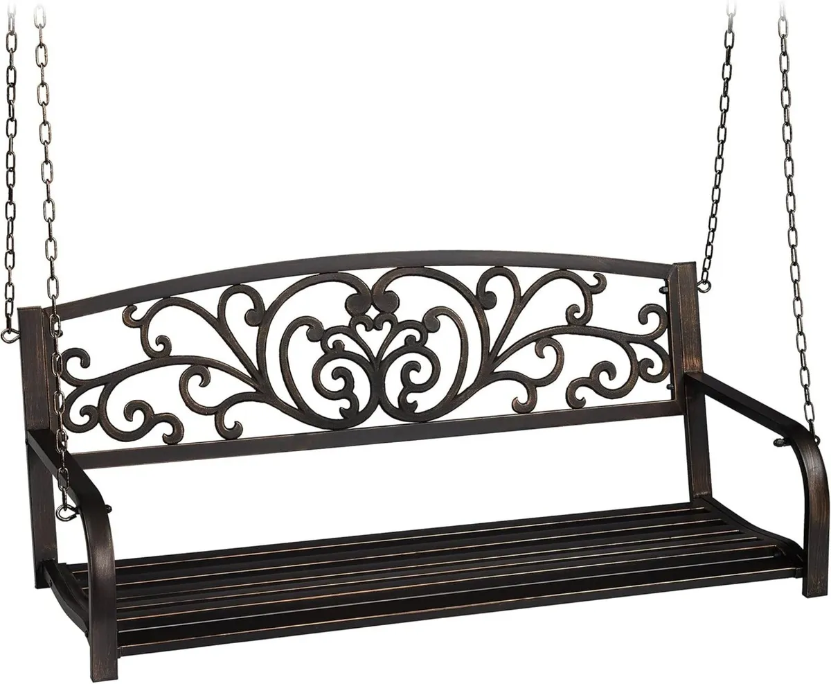 Swing Bench Suspension Hang 2 Seater Garden - Image 1