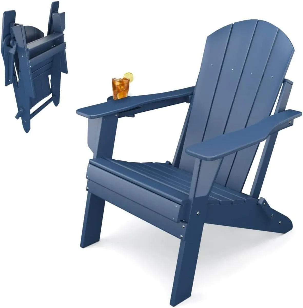 Adirondack Folding Chair for Garden Patio or Deck - Image 1