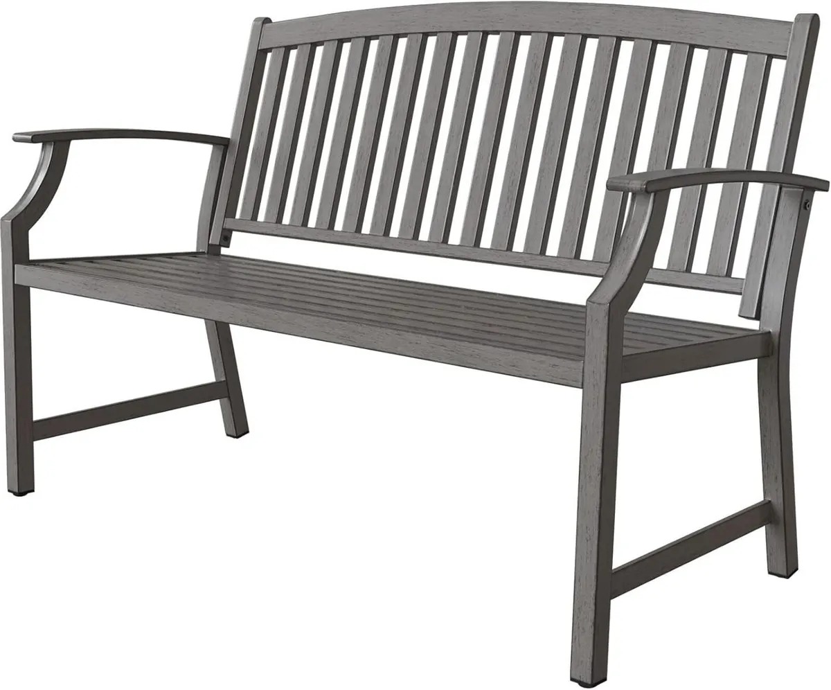 Outdoor Bench Garden with Anti-Rust Aluminum - Image 1