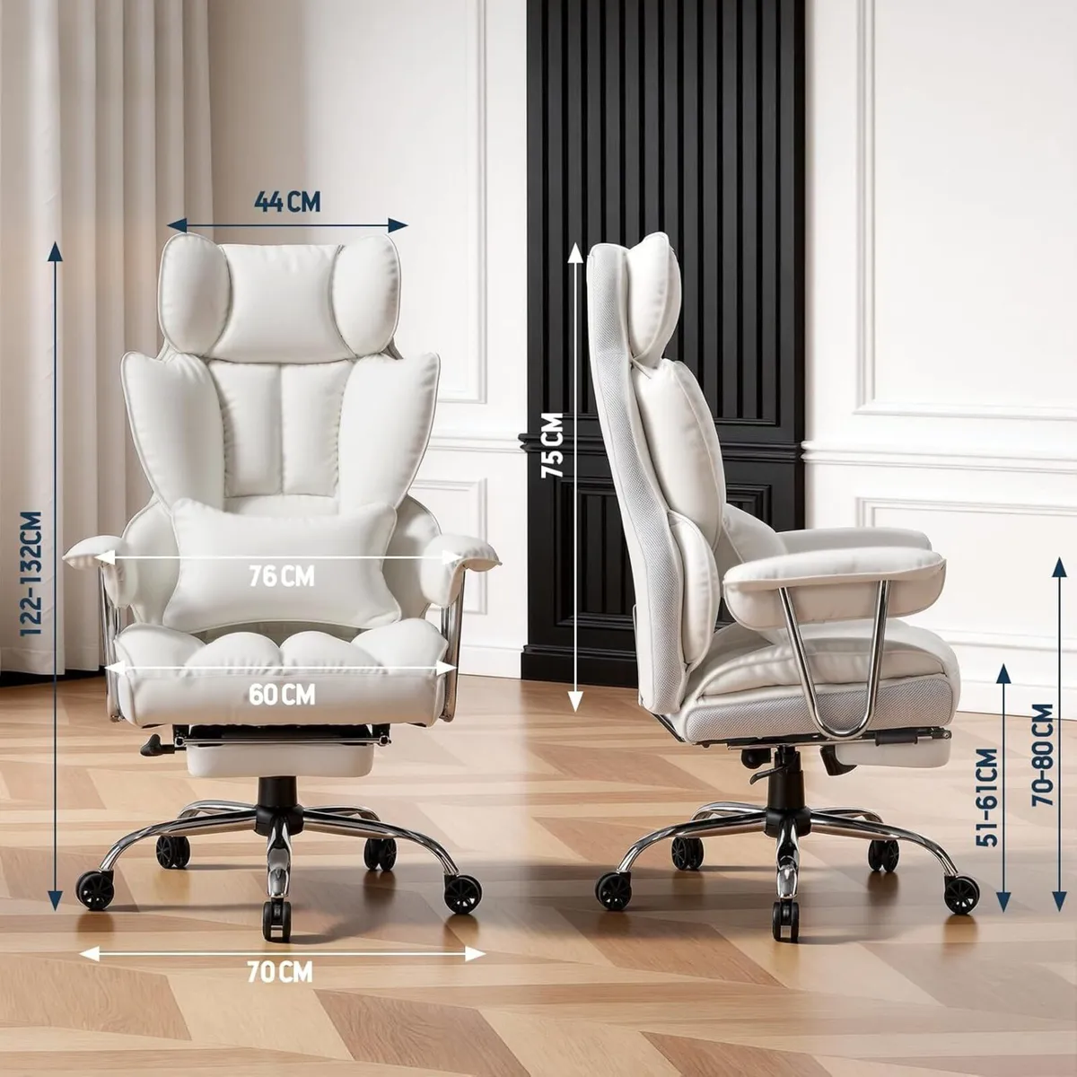 Desk Office Chair Big and Tall PU Leather - Image 2