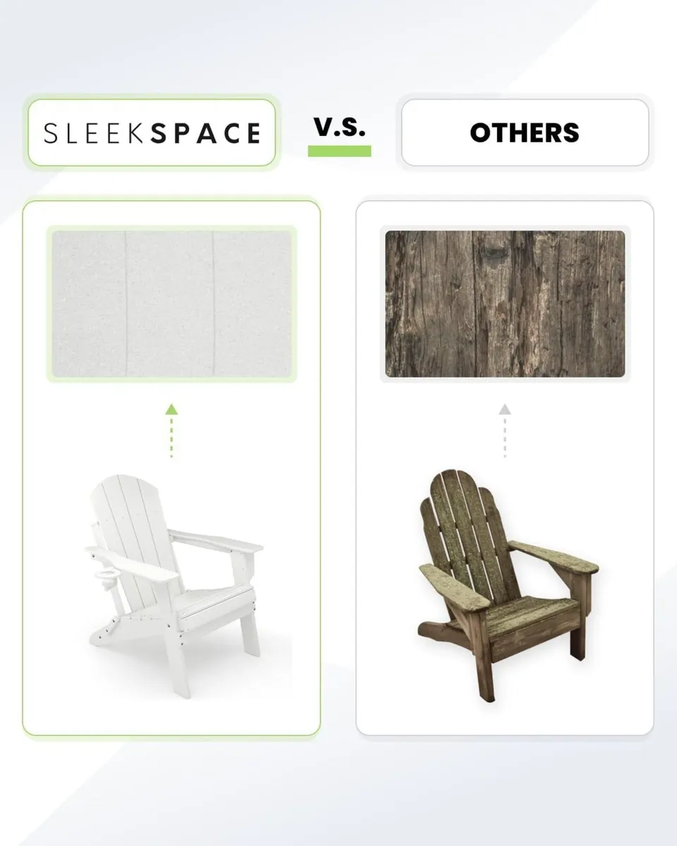 Adirondack Folding Chair for Garden Patio or Deck - Image 4