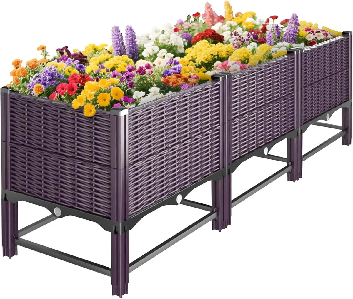 Raised Bed for Garden with Reinforcement Rods - Image 1