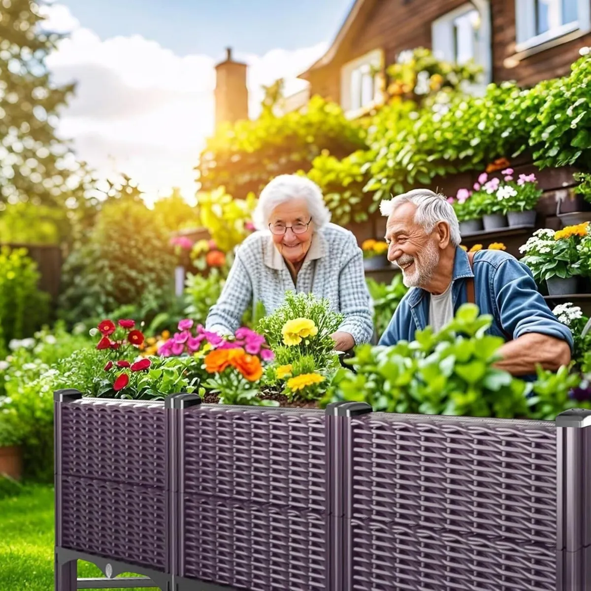 Raised Bed for Garden with Reinforcement Rods - Image 2