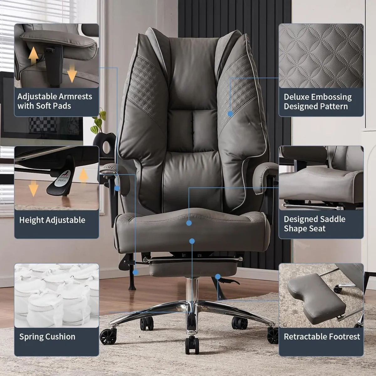 Heavy Duty Office Chair 180kg - Big Tall Ergonomic - Image 3