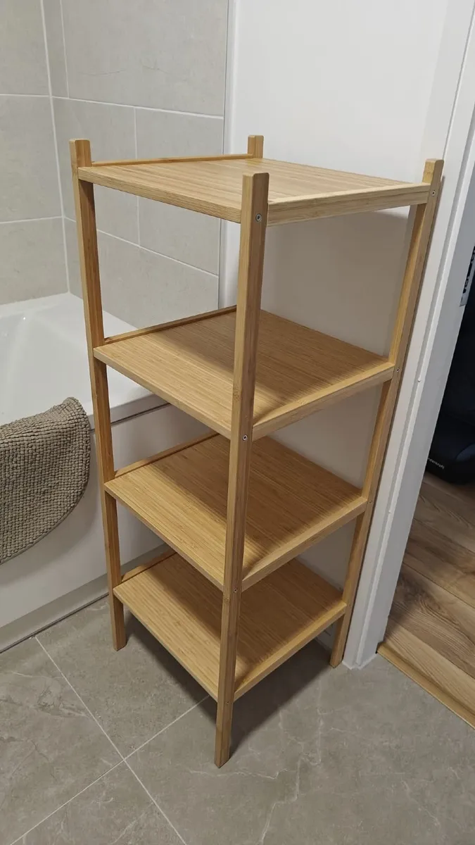 RÅGRUND Ikea Shelving unit, bamboo, 37x37x104 cm - Image 1