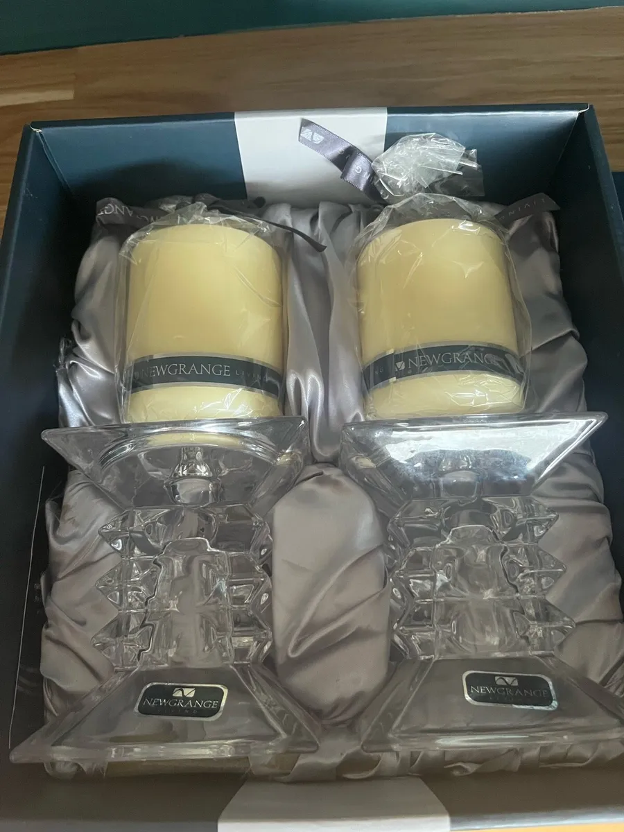 Newgrange Living Glass Candle Holders & Pillars - Image 1