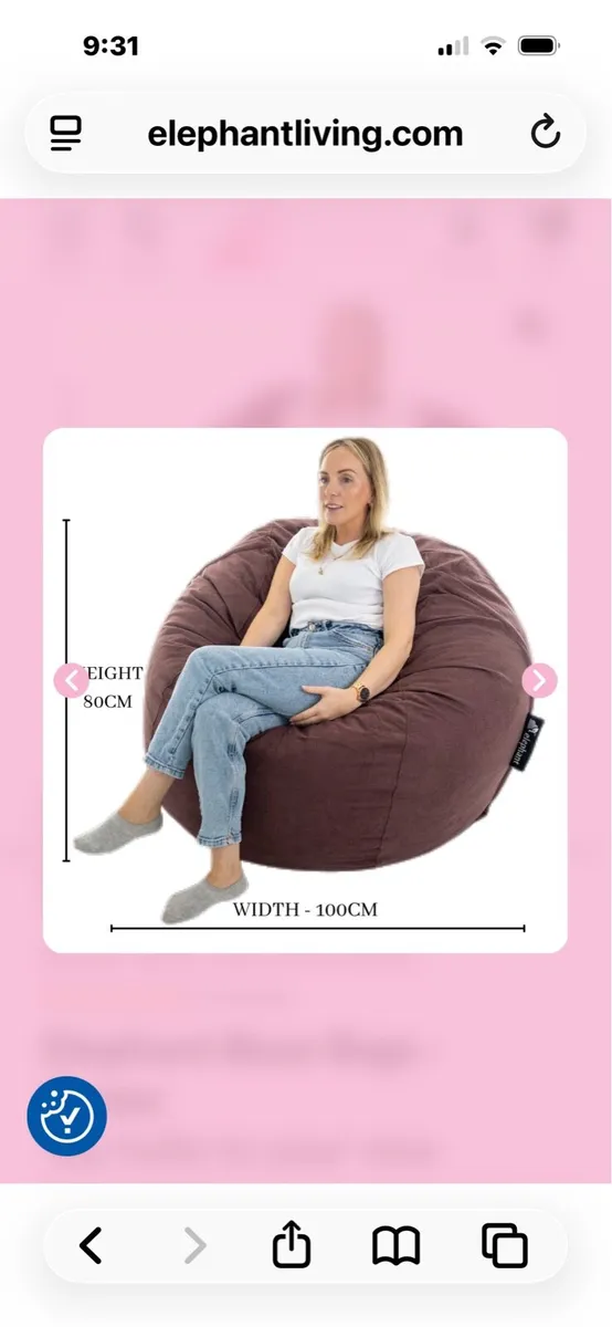 Elephant Bean Bag - Kumo - Image 3