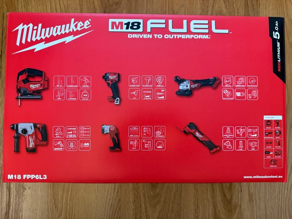 Milwaukee 6 piece kit new - Image 1